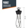 Иноксова резервна бъркалка за професионален пасатор 450-650-850W, 25см, RAPID - Lacor