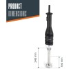 Електрически професионален пасатор, 18/10, 280W, 6000-20000 r.p.m., 10л, RAPID - Lacor