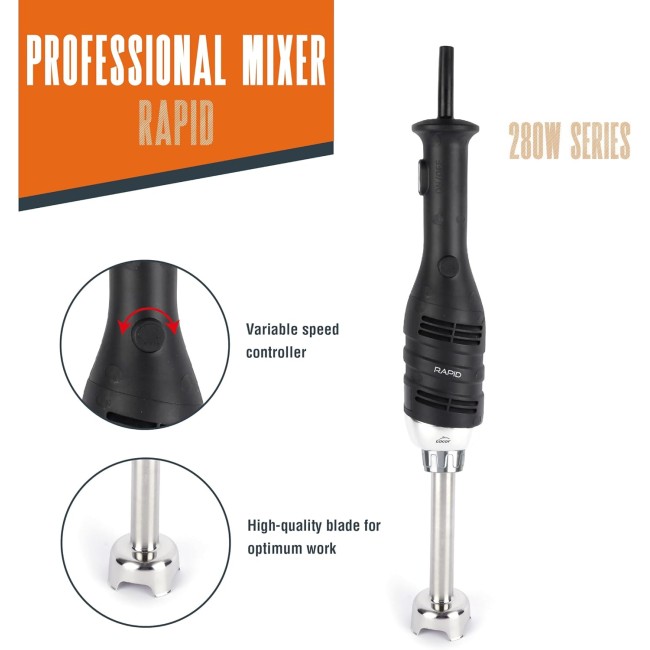 Електрически професионален пасатор, 18/10, 280W, 6000-20000 r.p.m., 10л, RAPID - Lacor