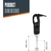 Електрически професионален пасатор, 18/10, 650W, 8000-18000 r.p.m., 80л, RAPID - Lacor