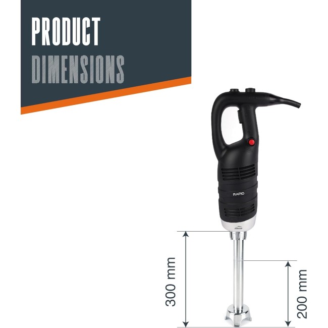 Електрически професионален пасатор, 18/10, 650W, 8000-18000 r.p.m., 80л, RAPID - Lacor