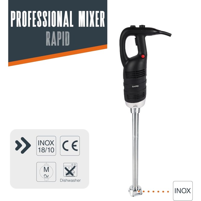 Електрически професионален пасатор, 18/10, 650W, 8000-18000 r.p.m., 220л, RAPID - Lacor