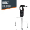 Електрически професионален пасатор, 18/10, 850W, 8000-18000 r.p.m., 200л, RAPID - Lacor