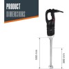 Електрически професионален пасатор, 18/10, 850W, 8000-18000 r.p.m., 240л, RAPID - Lacor