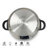 Иноксова тенджера под налягане, ф22см, 17см, 6л, GENIUS - Garinox
