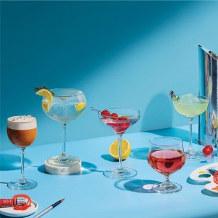 Стъклена чаша за коктейл на столче Джин Тоник 540мл PALETTE Gin Glass-(1533D19) - Ocean