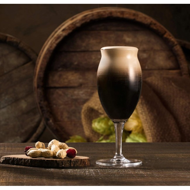Стъклена чаша за бира на столче, 440мл, h20,1см, ф8,2/6,7см, CRAFT BEER - Pasabahce