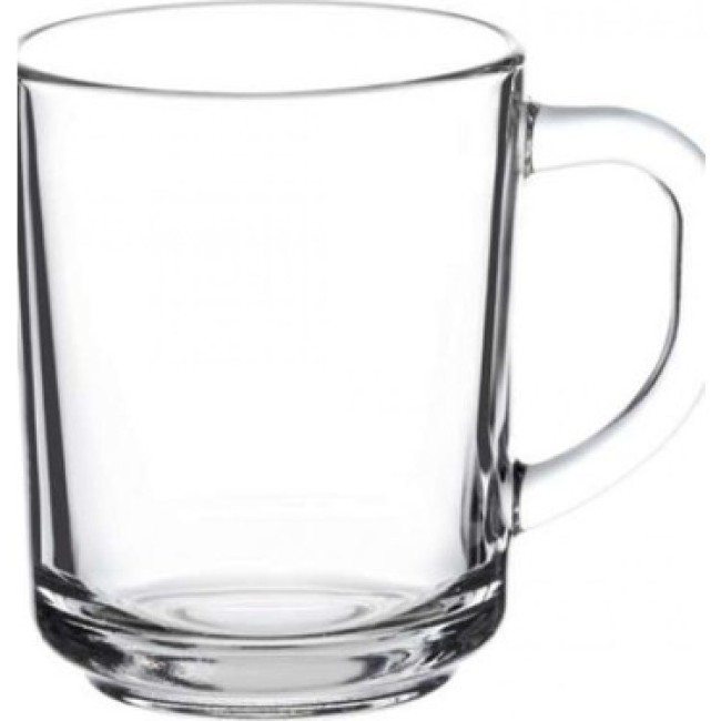 Стъклена чаша за топли напитки, MUG, Нескафе, 250мл, h9,5см. ф7,4/5,2см, PUB - Pasabahce