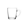 Стъклена чаша за топли напитки, MUG, Нескафе, широка, 340мл, h9,9см. ф8,6/6,6см, BASIC - Pasabahce