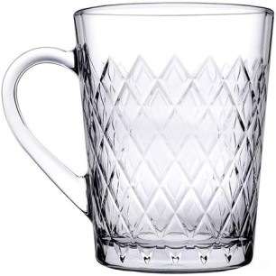 Стъклена чаша за топли напитки, MUG, 265мл, h10см. ф7,9/6,1см, RUBY - Pasabahce