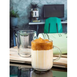 Стъклена чаша за топли напитки, MUG, 330мл, h10.3см. ф7,7см, ICONIC - Pasabahce