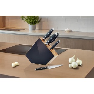 Комплект кухненски ножове на дървена стойка, 5 бр, Grand Chef - Richardson Sheffield