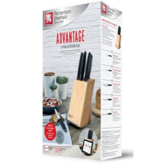 Комплект ножове 5 бр. на стойка ADVANTAGE - Richardson Sheffield 
