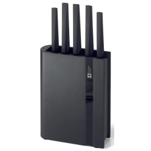 Комплект кухненски ножове 5 бр. на стойка Edge Black - Richardson Sheffield