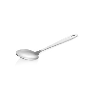 Иноксова лъжица за сервиране, 32см (основа - 10x7см), Kitchen Tool 1879  - WAS