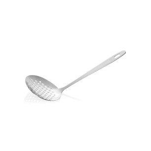 Иноксова решетъчна лъжица, ф11см, 32,5см (дръжка - 44см), Kitchen Tool 2085 - WAS