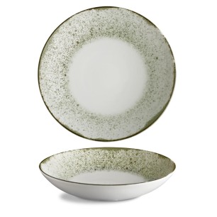Порцеланова чиния за паста, ф26см, Rustic Olive - G.Benedikt