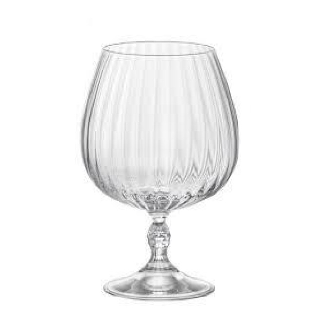Стъклена чаша на столче за коктейли / вода "COGNAC" 650мл AMERICA \'20s-(1.22147) - Bormioli Rocco