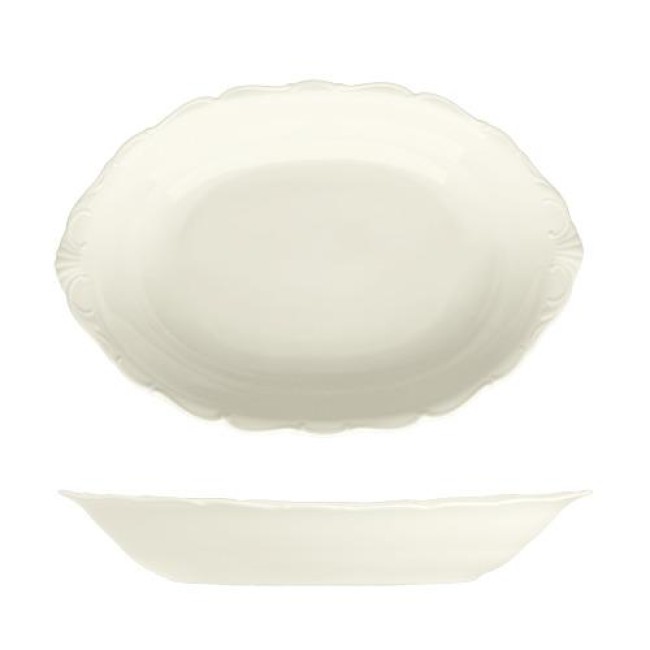 Порцеланова овална купa 36x24см h6,2см VERONA IVORY - G.Benedikt