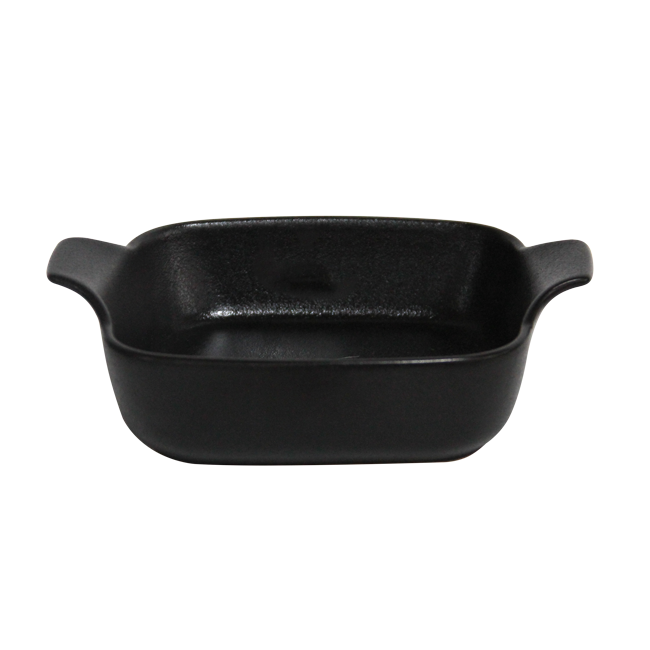 Керамична тавичка квадратна черна  15x15x5,5см  HORECANO- (1498)
