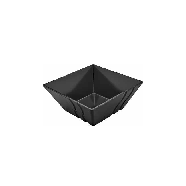 Меламинова купа  квадратна черна  24x24x10см  3.28л  LUXOR (23024)KN - Kulsan