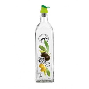 Стъклена бутилка за олио/зехтин 1л "Olive", M-151390 - Horecano