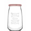 Стъклен буркан с метална винтова капачка 1л  TAS 105 k03 - Lav