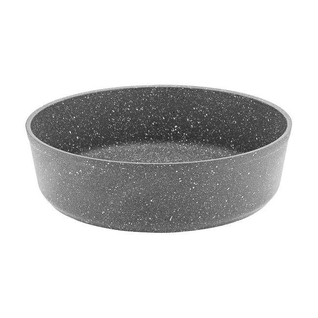 Алуминиева кръгла  дълбока  тава  сива  30х9см HR-GRANITE (EDMDGR0630001) - Hascevher