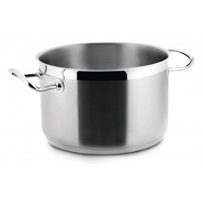 Иноксова  дълбока тенджера без капак   Eco-Chef ф40см h24.5см  30.70л  - Lacor