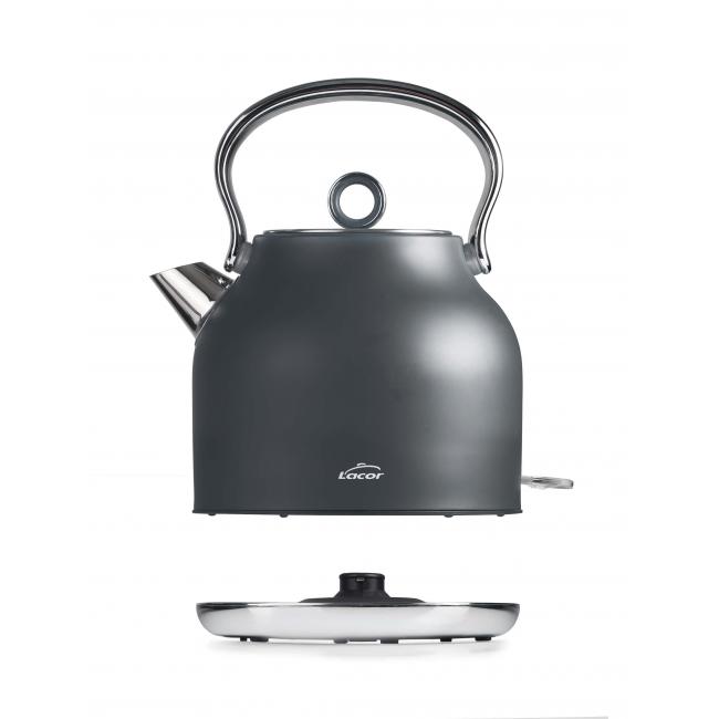 Електрически ретро чайник 220-240V, 50/60Hz, 2200W, 1,70л, 26x19,5x26,5см, 1,20кг - Lacor