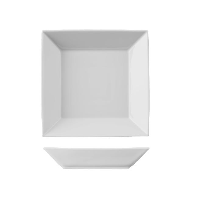 Порцеланова чиния дълбока  квадратна  21,9x21,9xh4,4см ACTUAL - Suisse Langenthal