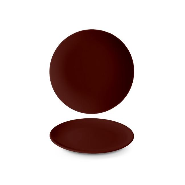 Порцеланова чиния плитка ф27см h3,1см LE CHOCO BRUN - Suisse Langenthal