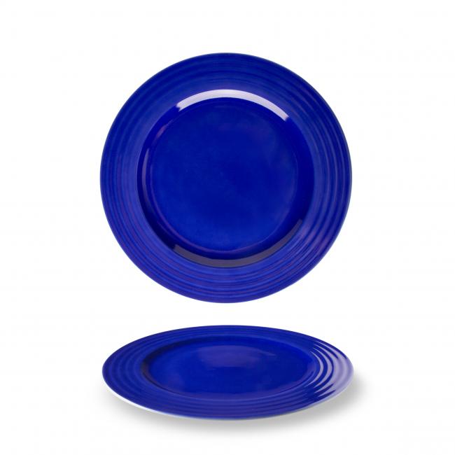 Порцеланова чиния плитка  ф24см AQU2124/X8866 INDIGO - Lilien