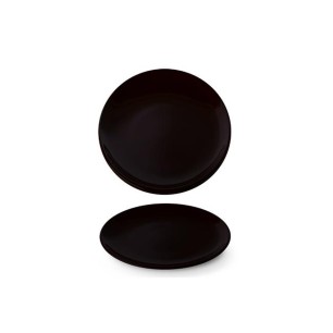 Порцеланова чиния плитка ф21см h2,3см  LE CHOCO NOIR - Suisse Langenthal
