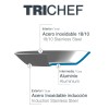 Тава за паеля с незалепващо покритие, инокс/алуминий/стомана, ф40см, h6см, TriChef - Lacor
