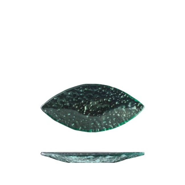Стъклена чиния листо зелено  18см   NAMI GLASS TABLEWARE - Suisse Langenthal