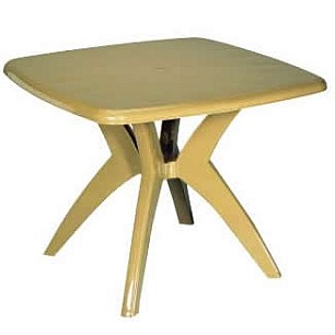 Пластмасова маса 95x95 см бежова FO-(F-1295) - Horecano