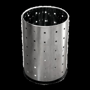 Иноксов кош  канцеларски 12л. 20,5x20,5x28cм. G-(90995-001) - Horecano