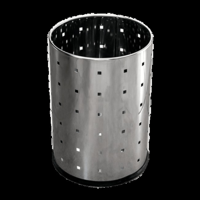 Иноксов кош  канцеларски 12л. 20,5x20,5x28cм. G-(90995-001) - Horecano