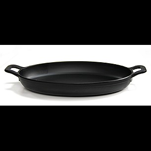 Меламинова касерола за презентация, овална  21x14x3,7 см - (E520685BK00) - Ilsa