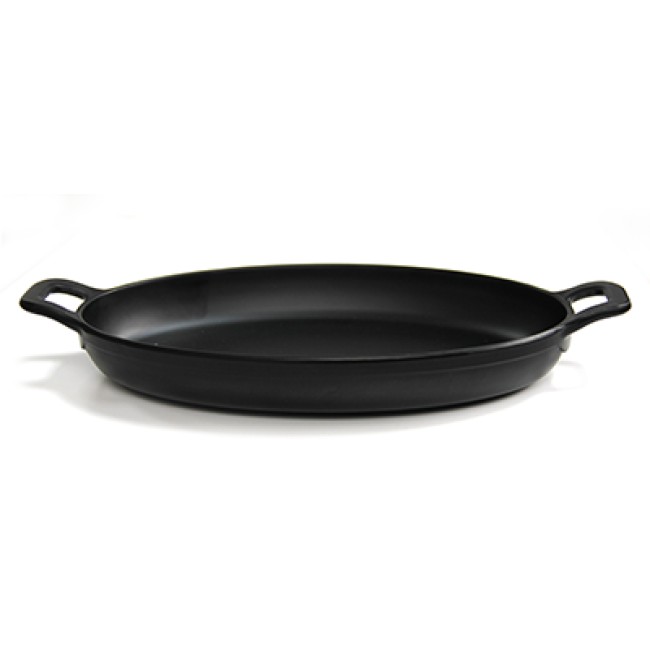 Меламинова касерола за презентация, овална  21x14x3,7 см - (E520685BK00) - Ilsa