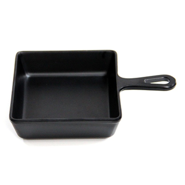 Меламинов тиган за презентация, квадратен 12,5x12,5x3 см - (E520105BK00) - Ilsa