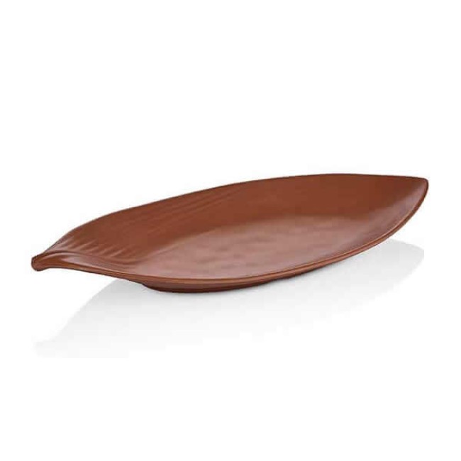 Меламиново плато капучино Leaf 15,5x36,5x4,6см TERRA (31036)KN - Kulsan