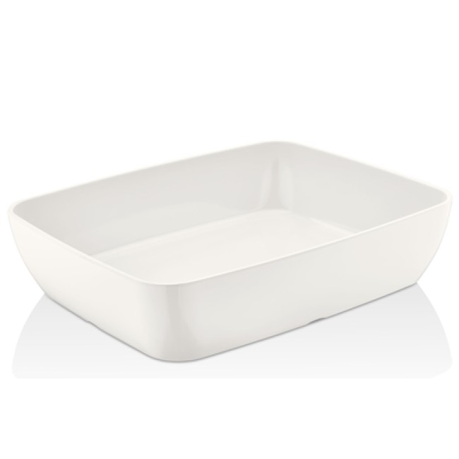 Меламинова купа  бяла  GN1/2  h7,5см  26,5х32,5см    