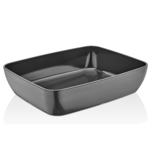 Меламинова купа сива  GN1/2  h7,5см  26,5х32,5см    