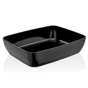 Меламинова купа черна  GN1/2  h7,5см  26,5х32,5см     
