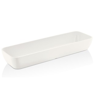 Меламинова купа бяла   GN 2/4 - h7,5см  53x16,2см   