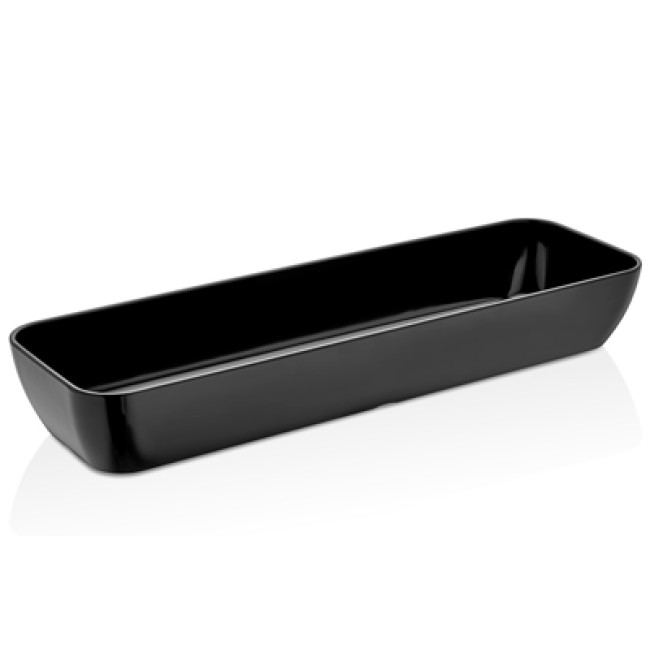 Меламинова купа черна   GN 2/4 - h7,5см  53x16,2см   