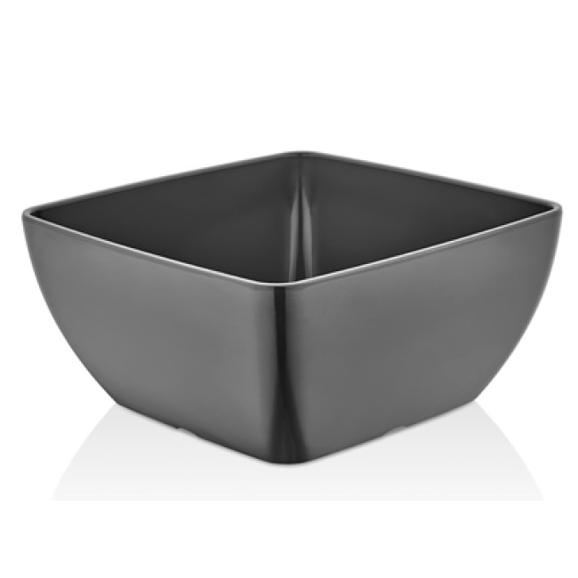 Меламинова купа  квадратна сива  25x25x12см 
