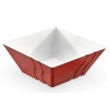 Меламинова купа  квадратна червена  24x24x10см  3.28л LUXOR BICOLOR (23024)KN - Kulsan